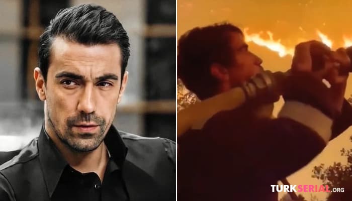 сериал Известный актер Ибрагим Челиккол присоединился к тушению пожаров в Турции