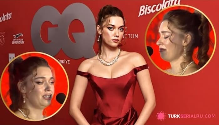 сериал Как Афра Сарачоглу расплакалась на сцене, поблагодарив свою маму?