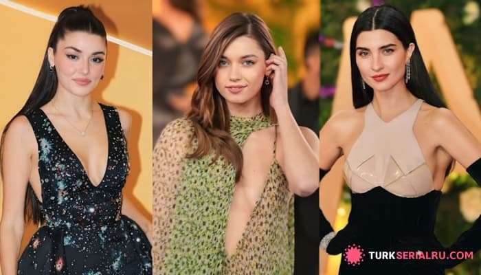 сериал Турецкие актрисы произвели фурор на красной дорожке: Афра Сарачоглу, Туба Бюйюкюстюн, Ханде Эрчел