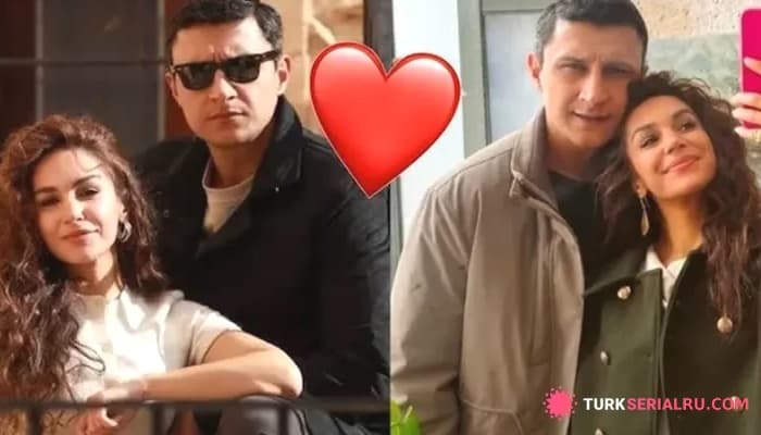 сериал Новая любовь на съемках Турецкого сериала Далекий город - Сахра Шаш и Альпер Чанкая