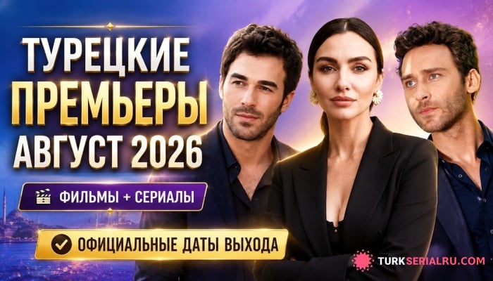 сериал Главные турецкие премьеры августа 2026: сериалы и фильмы, которые стоит посмотреть